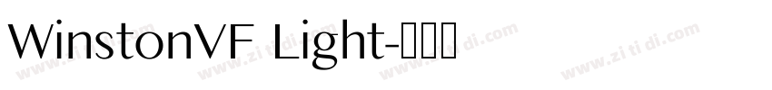 WinstonVF Light字体转换